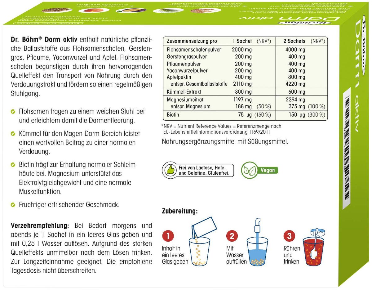 Dr.Böhm Darm Aktiv Pulver 6 Sachets