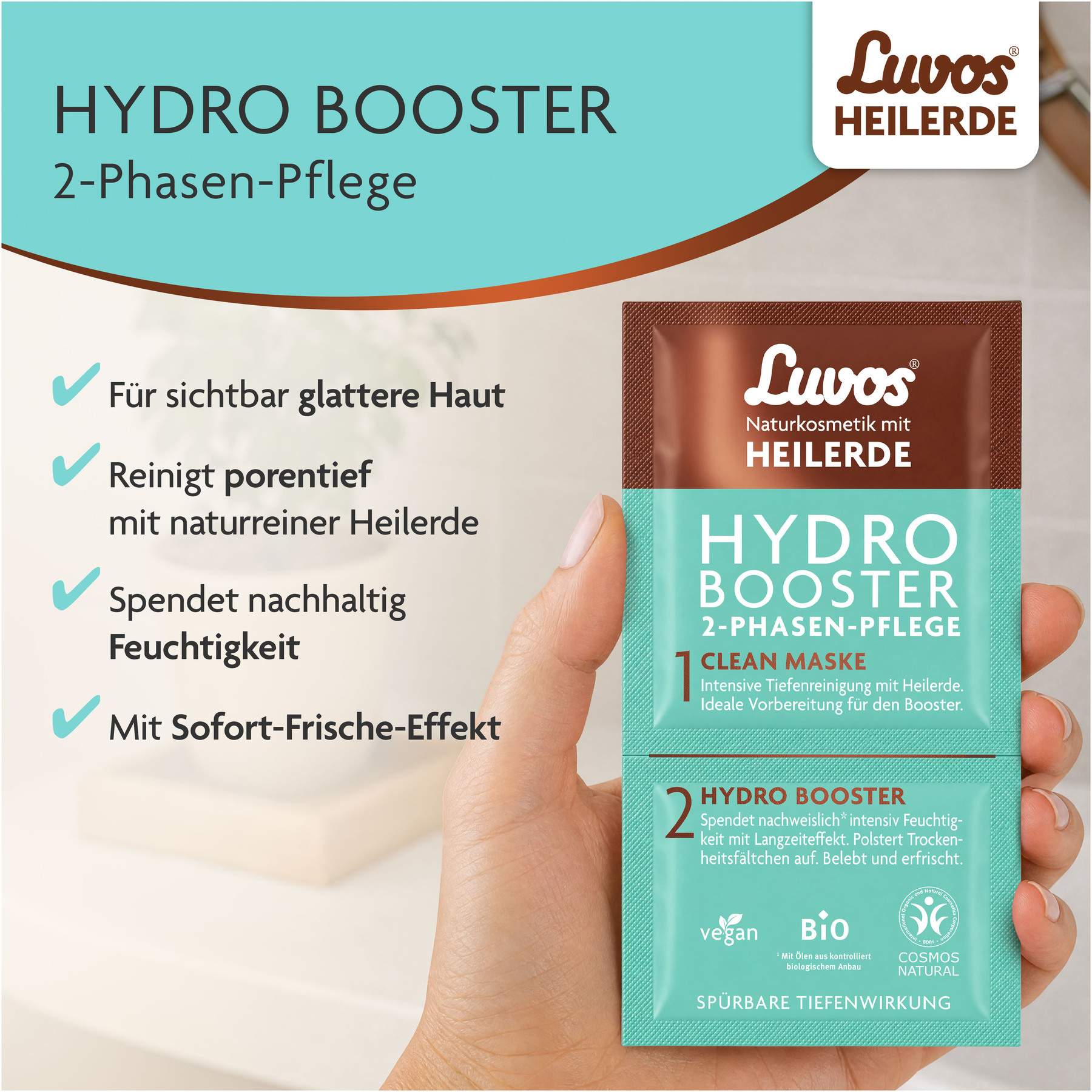 Luvos Heilerde Hydro Booster Mit Clean Maske 2 + 7,5 ml