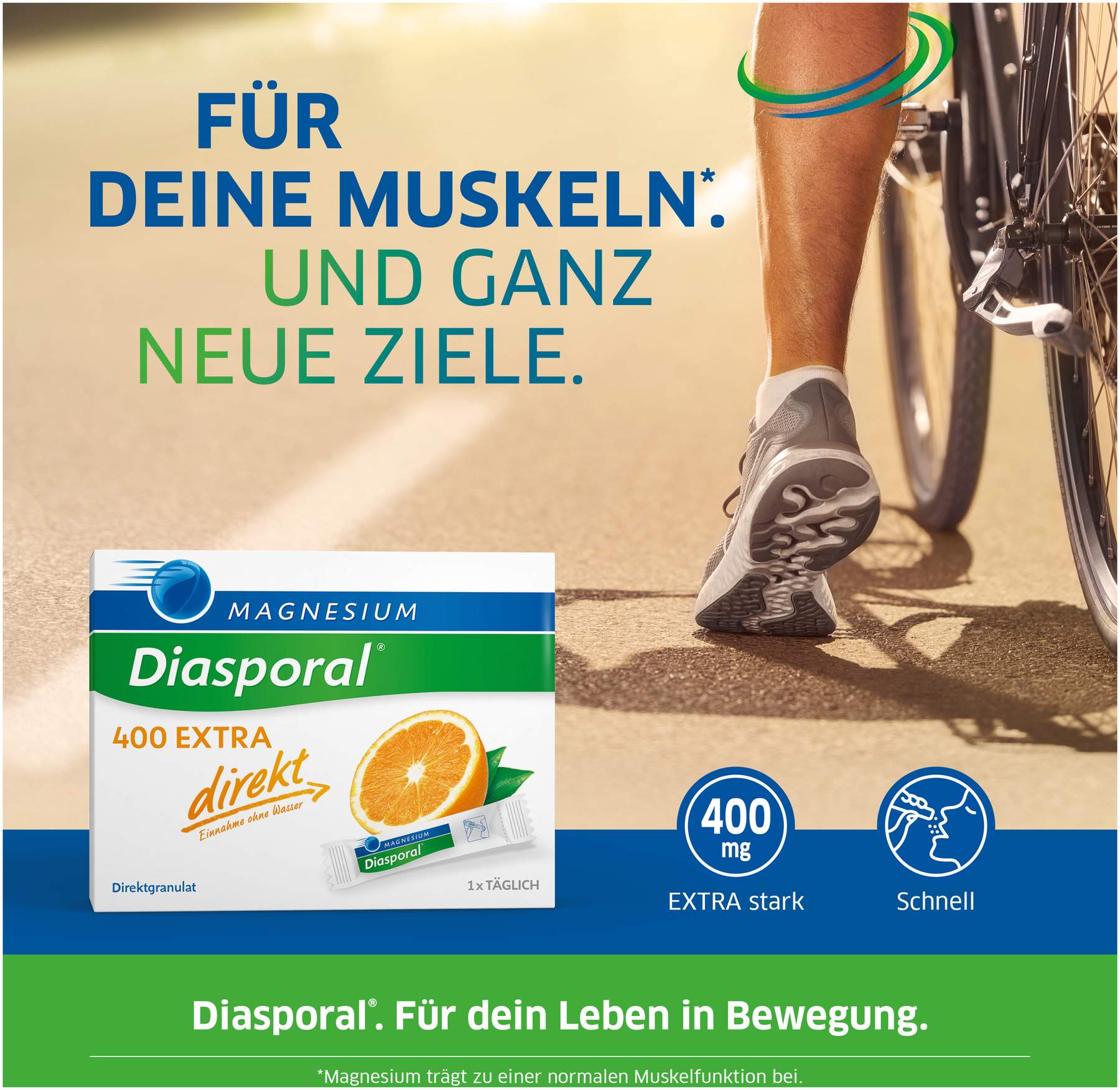 Magnesium Diasporal 400 Extra 100 Direkt Granulat Sticks