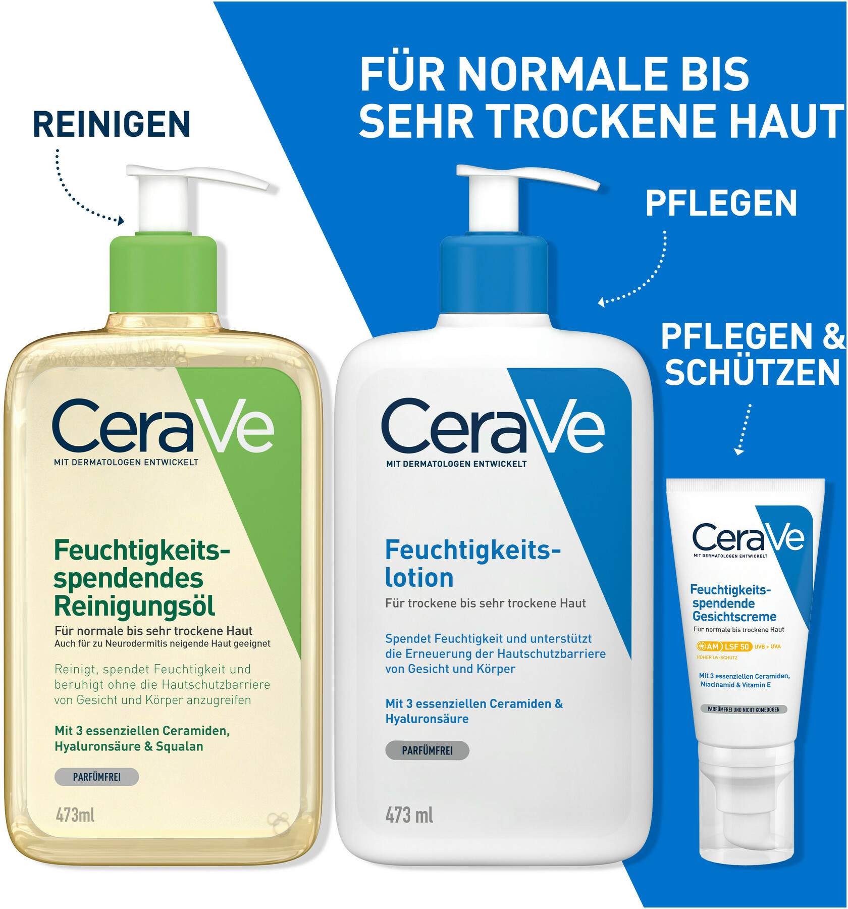 CeraVe feuchtigkeitsspendendes Reinigungsöl 473 ml