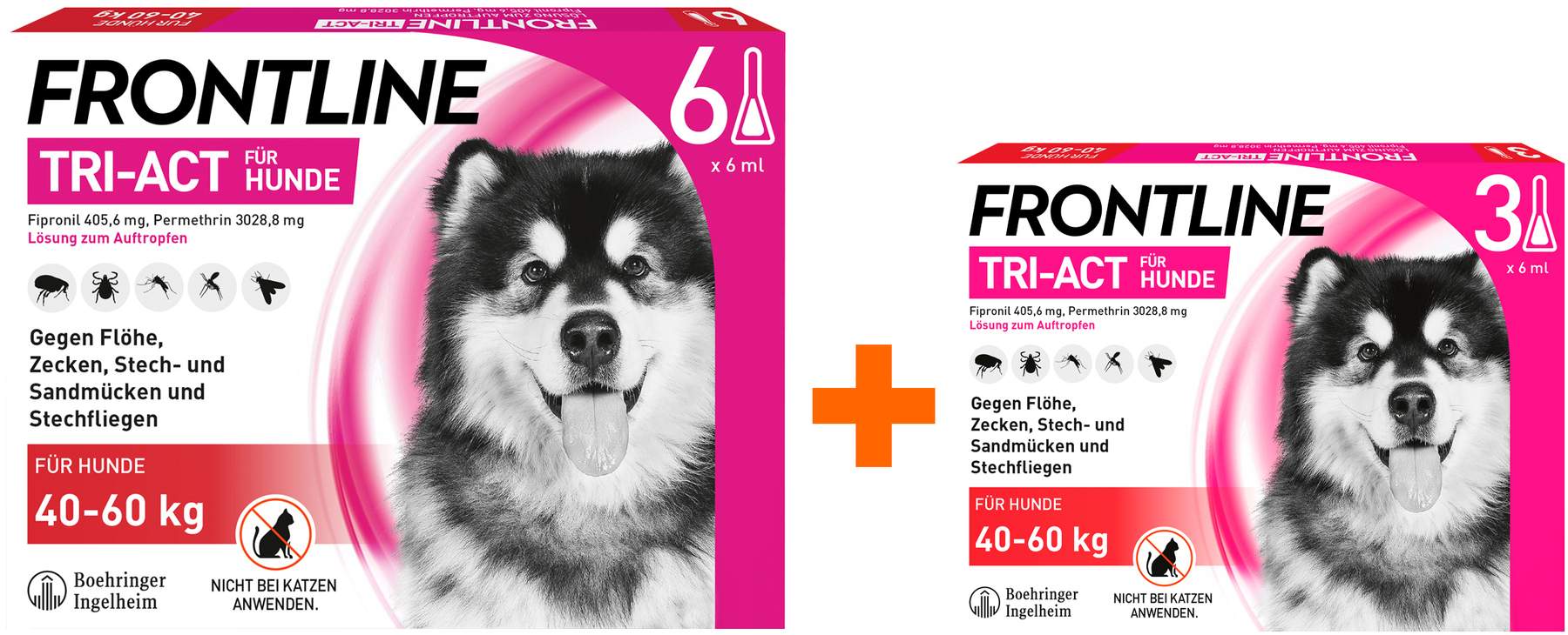 Frontline TRI-ACT Hund 40-60 kg 3 + 6 Pipetten
