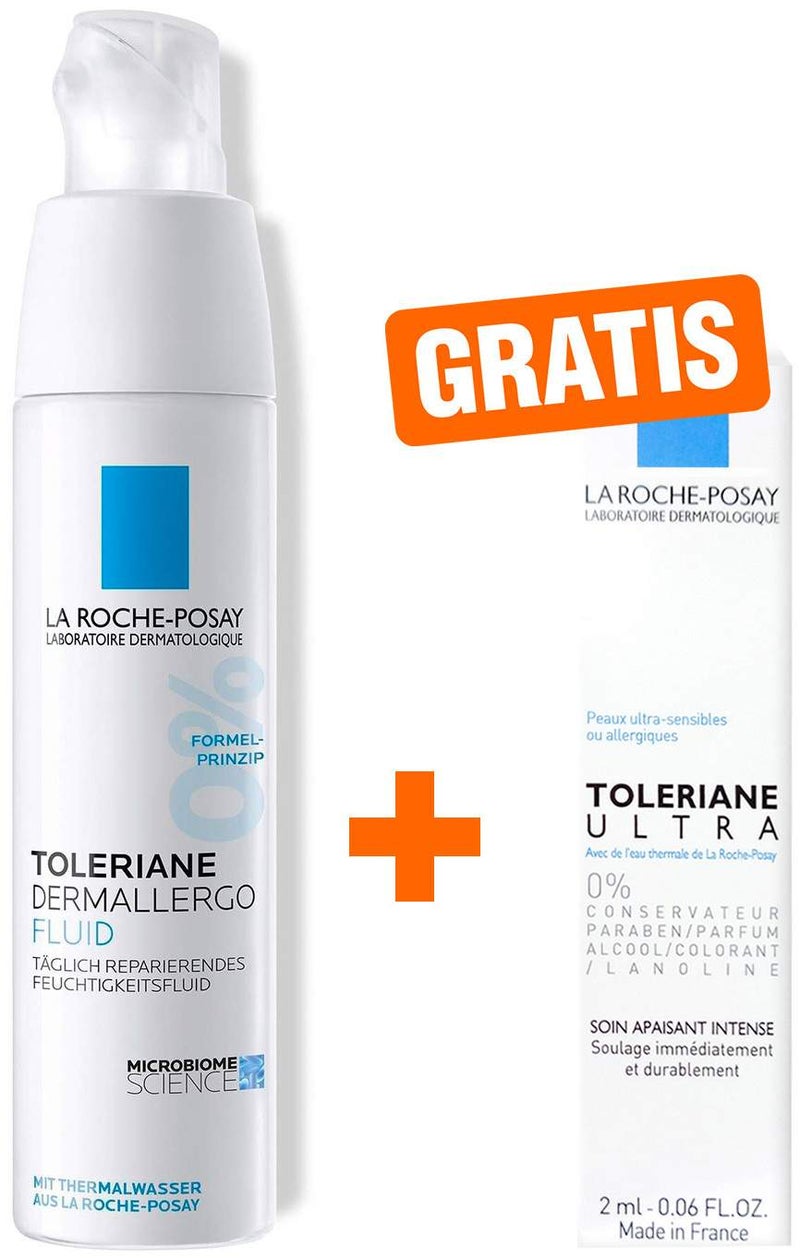 La Roche Posay Toleriane Dermallergo 40 ml Fluid + gratis Dermallergo Augencreme 2 ml
