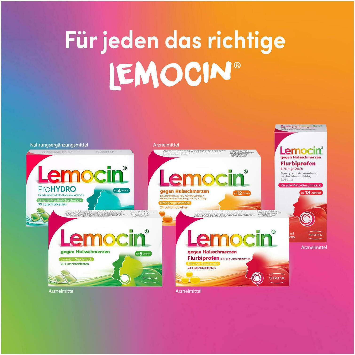 Lemocin gegen Halsschmerzen 50 Lutschtabletten