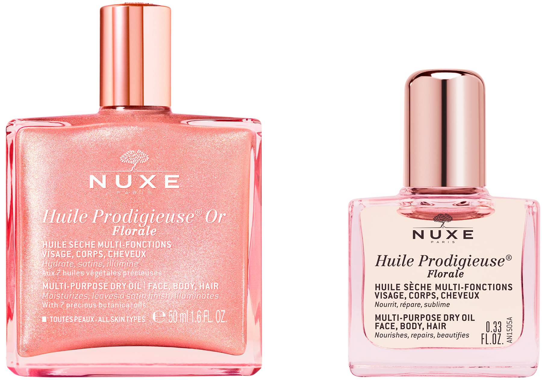 Nuxe Huile Prodigieuse Or Florale 50 ml + gratis Nuxe Huile Prodigieuse Florale 10 ml