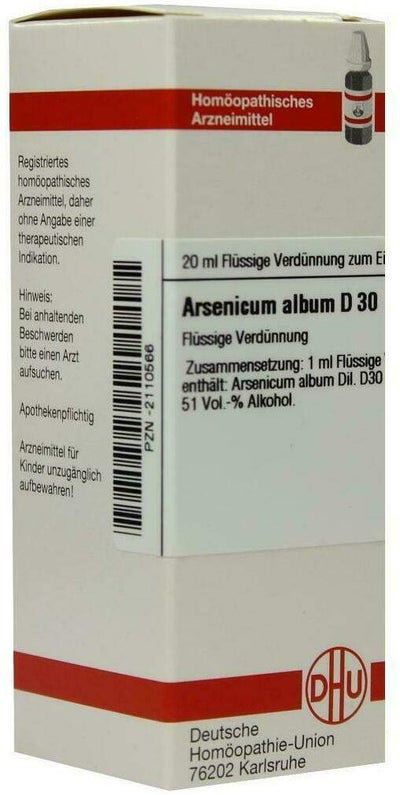 Arsenicum Album D30 Dhu 20 ml Dilution