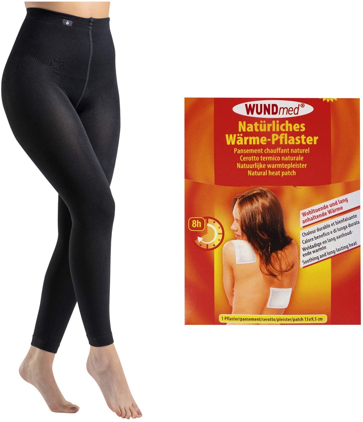 HeatHolders Thermo Leggings Gr.M, 1 Stück + Gratis Wärmepflaster