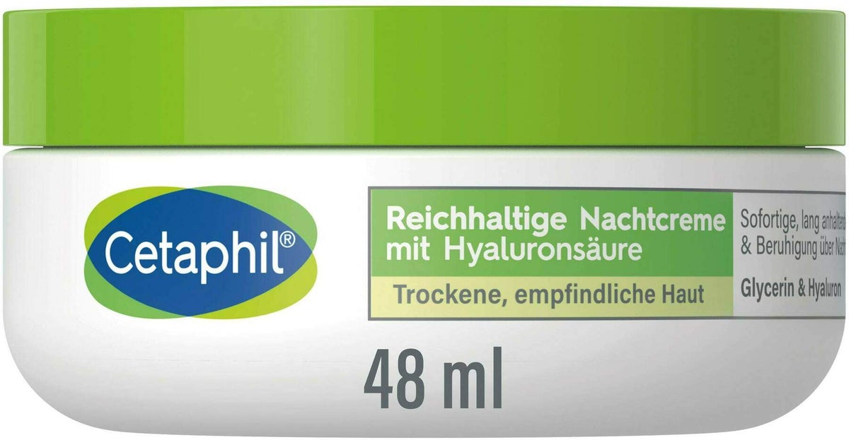 Cetaphil reichhaltige Nachtcreme mit Hyaluronsäure 48 g