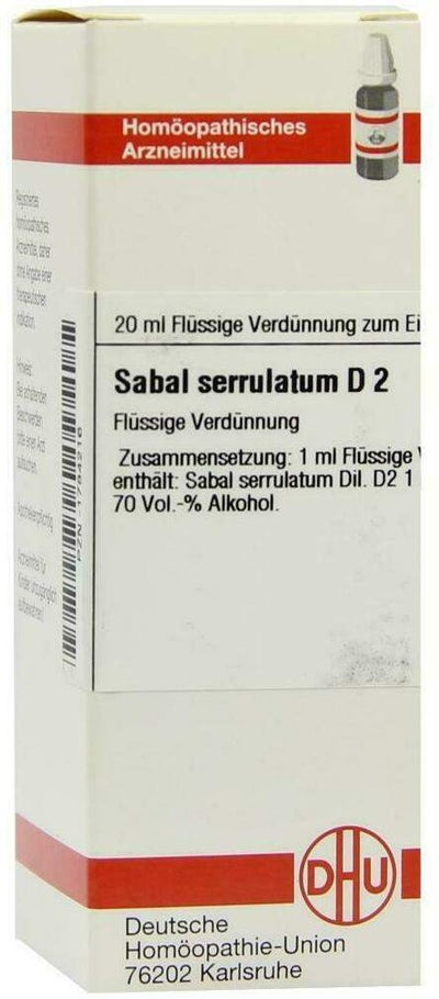 Dhu Sabal Serrulatum D2 Dilution 20 ml