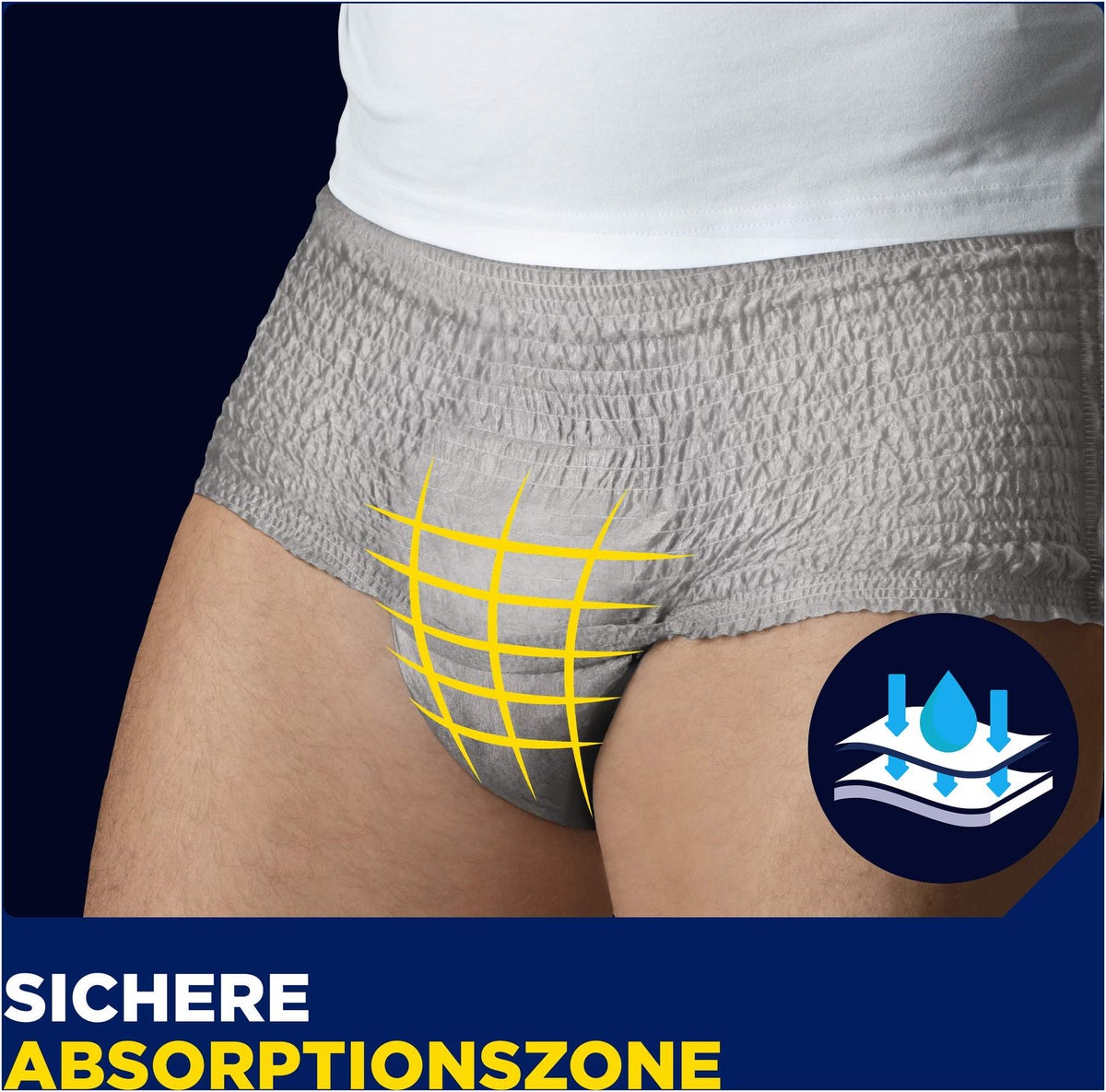 Tena Men Active Fit Pants Normal Grau Größe S-M 12 Stk.