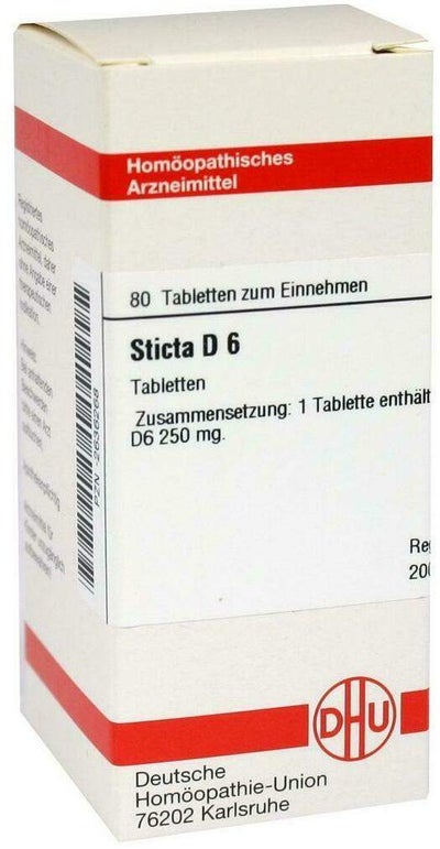 Dhu Sticta D6 80 Tabletten