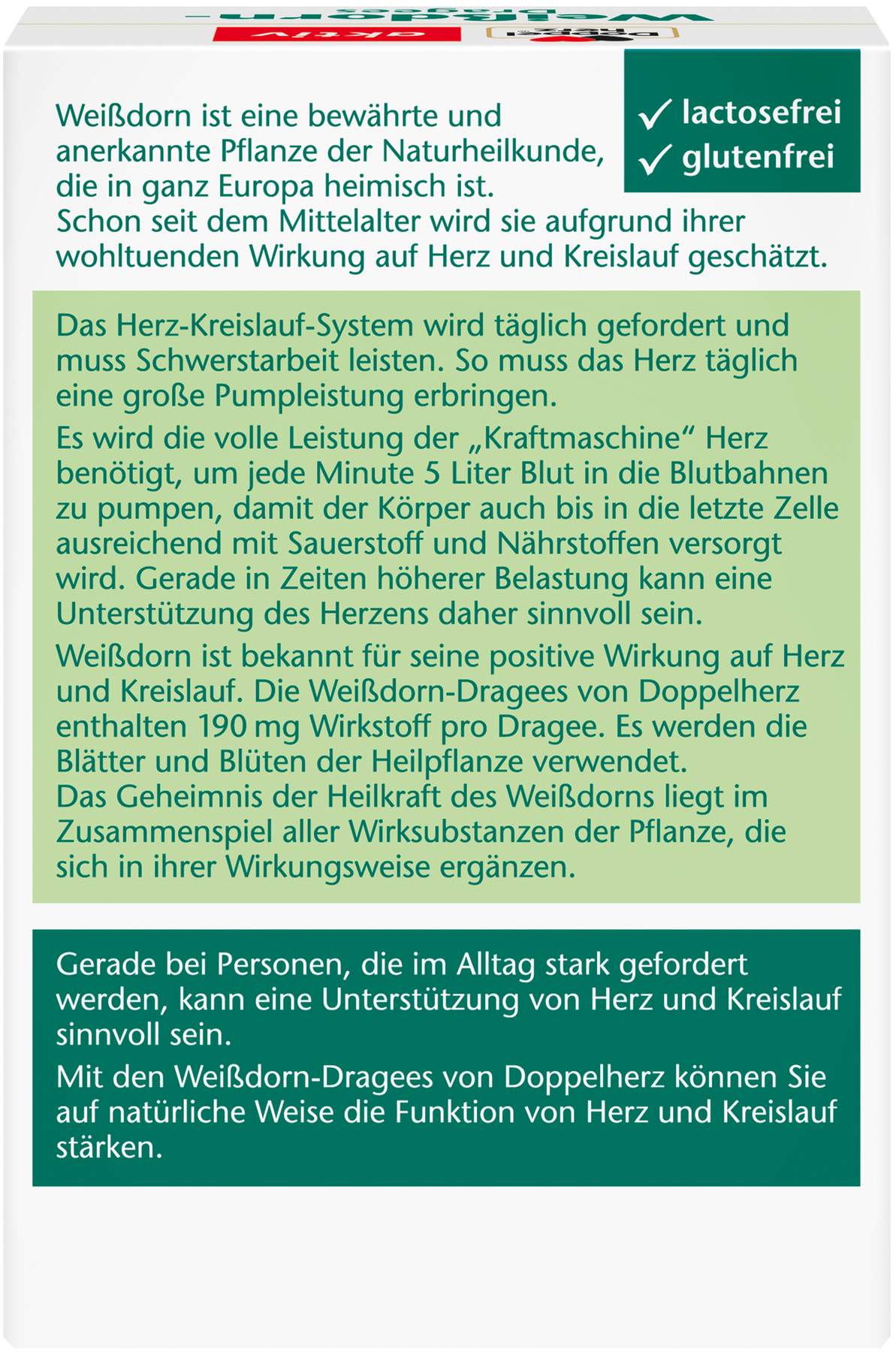 Doppelherz aktiv Weißdorn Dragees 90 Überzogene Tabletten