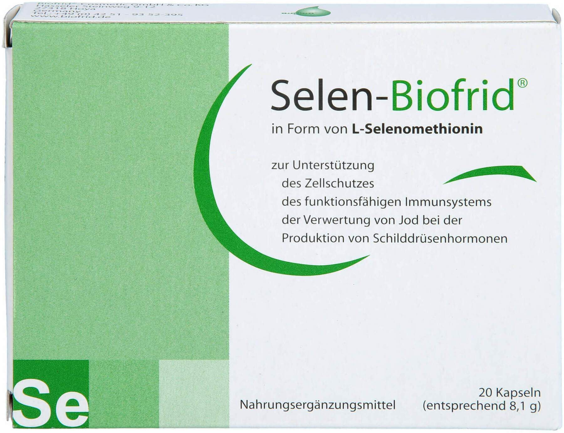 Selen Biofrid 20 Kapseln