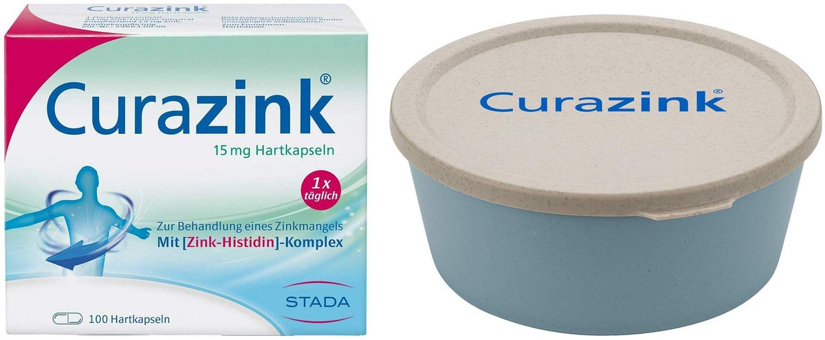 Curazink 100 Kapseln + gratis Müslischale