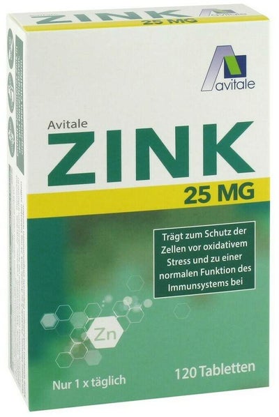 Zink 25 mg 120 Tabletten