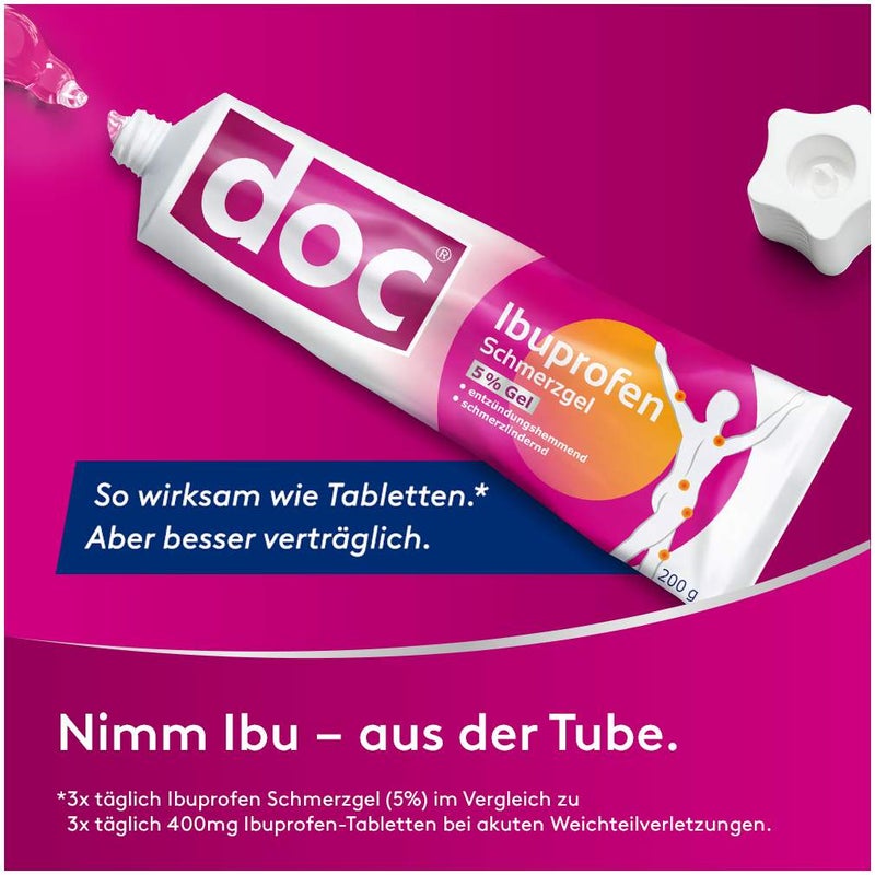 Doc Ibuprofen Schmerzgel 5% 200 g
