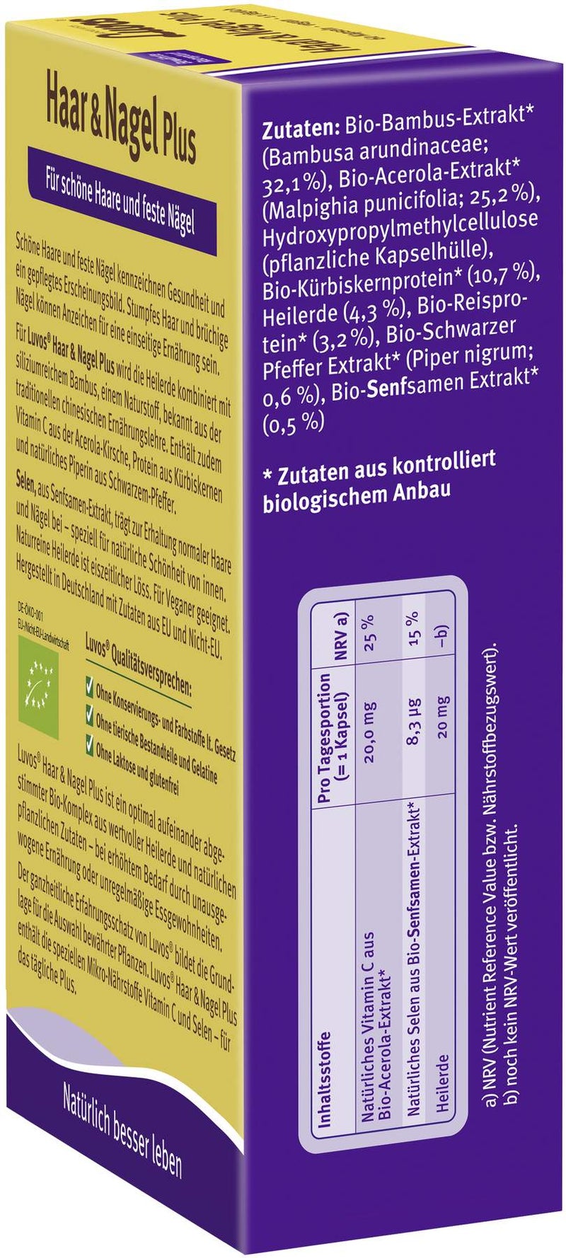 Luvos Heilerde Bio Haar & Nagel Plus Kapseln