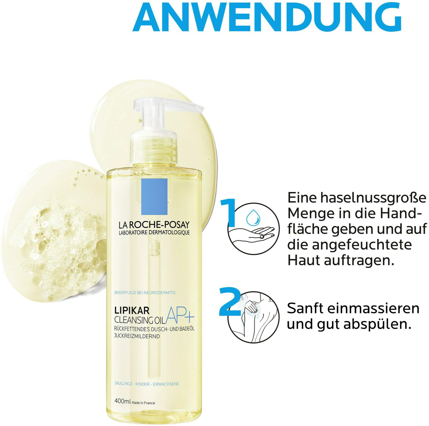 La Roche Posay Lipikar Dusch- und Badeöl AP+ 400 ml