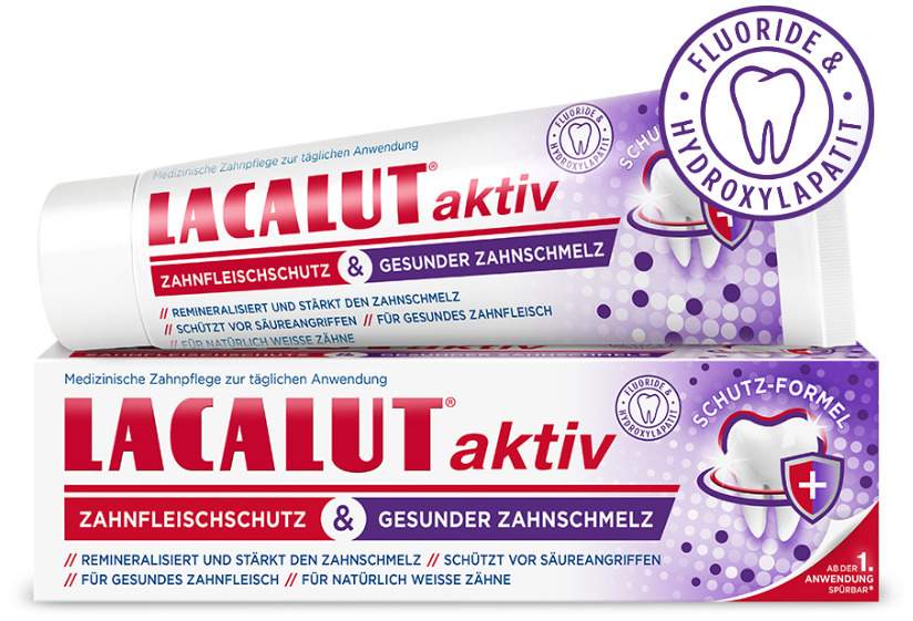 Lacalut aktiv Zahnfleischschutz & gesunder Zahnschmelz 75 ml