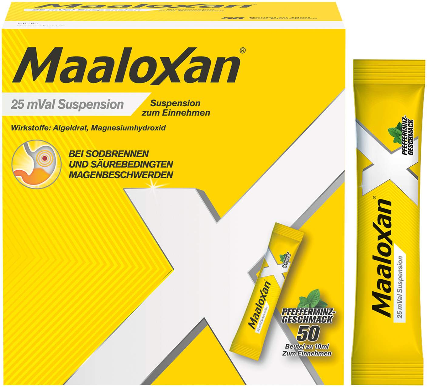 Maaloxan 25 mVal Suspension 50 X 10 ml Suspension