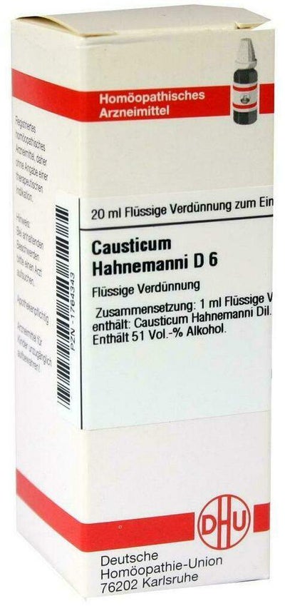 Dhu Causticum Hahnemanni D6 20 ml Dilution