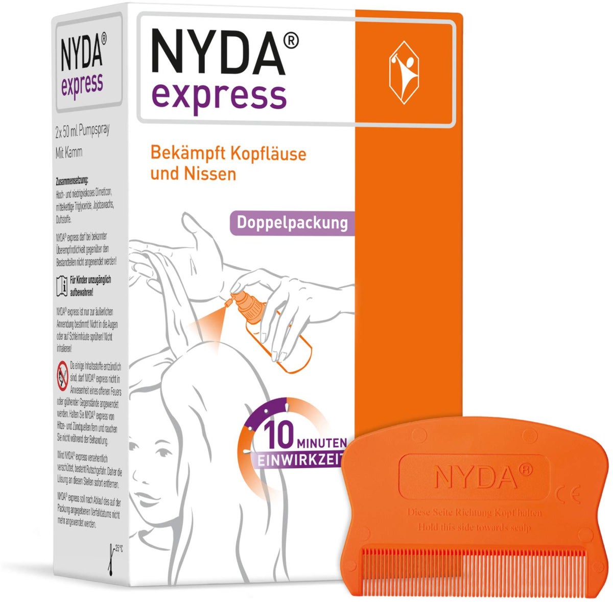 Nyda Express 2 x 50 ml Pumplösung