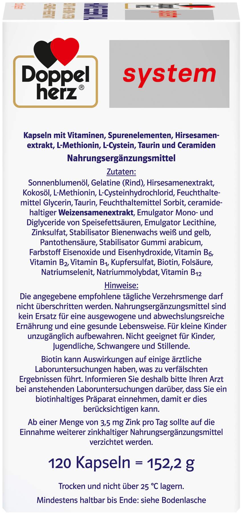 Doppelherz system Hair Essential 120 Kapseln