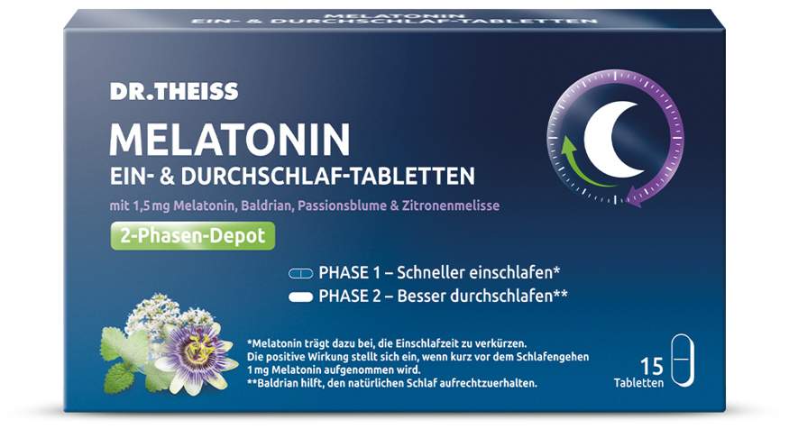 Dr.Theiss Melatonin Ein- & Durchschlaf Tabletten 60 Stück