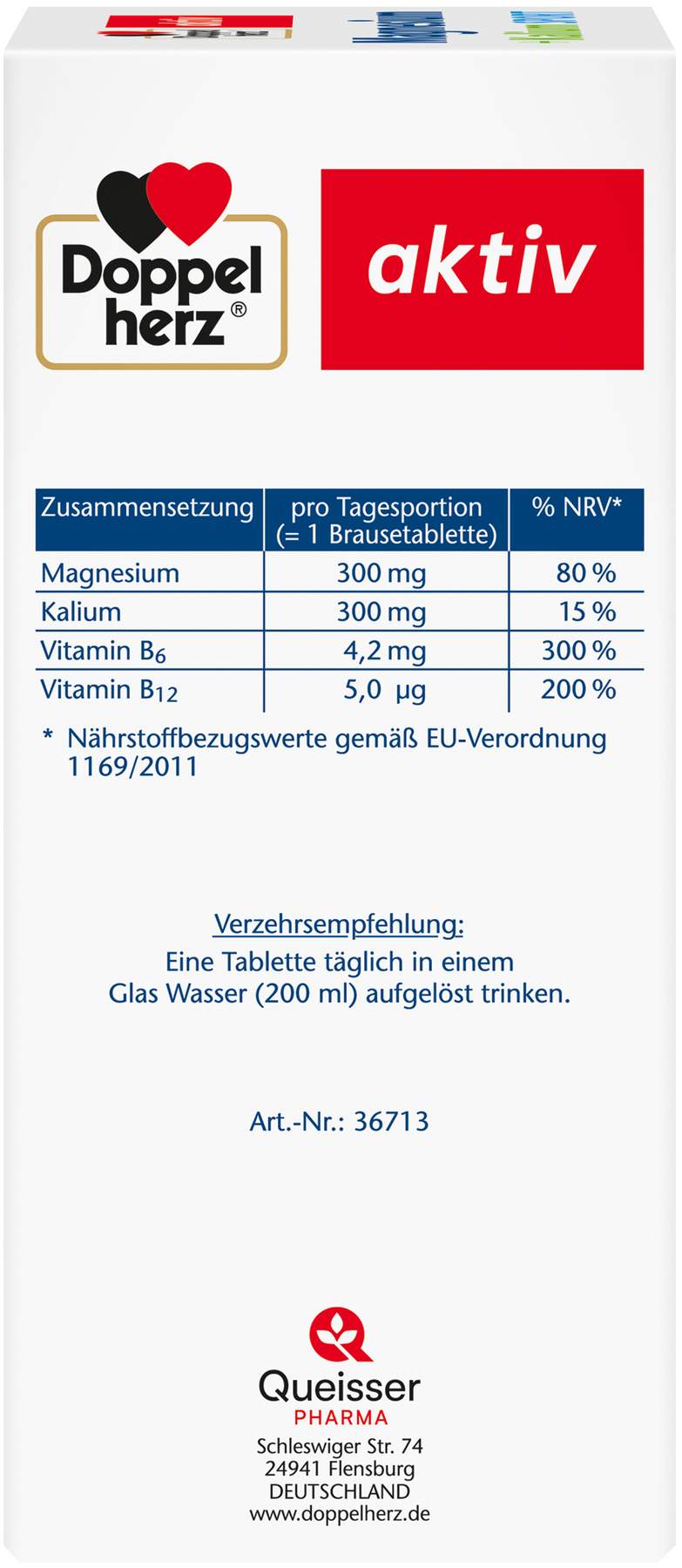 Doppelherz Aktiv Magnesium + Kalium Sport 6 X 15 Brausetabletten