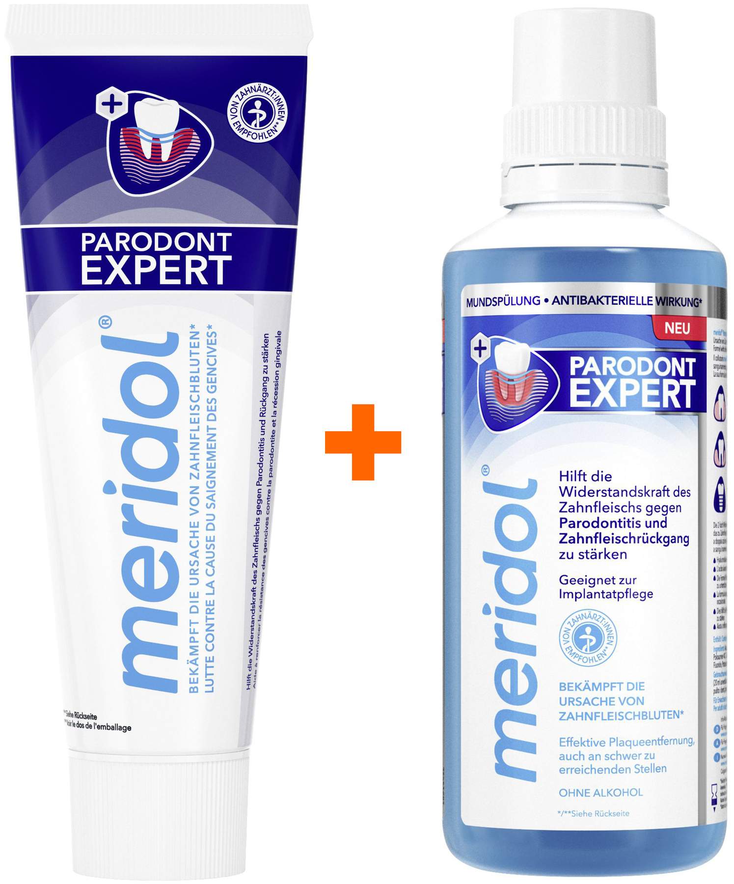 Meridol Parodont-Expert Zahnpasta + Mundspülung 400 ml