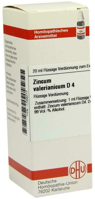 Dhu Zincum Valerianicum D4 20 ml Dilution