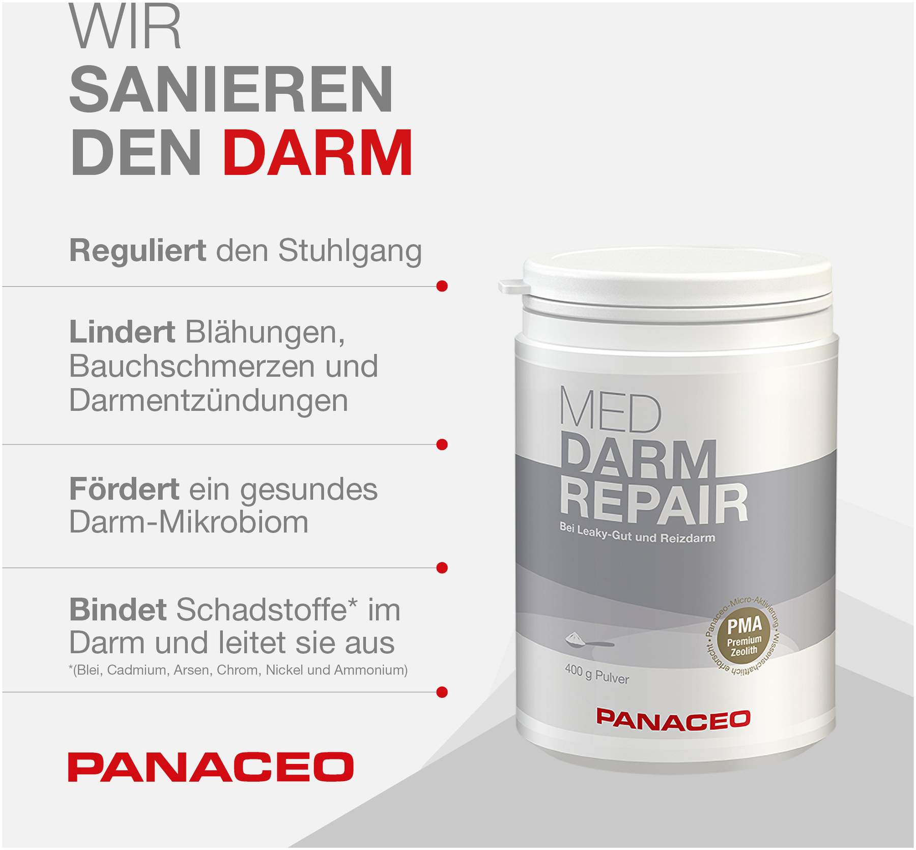 Panaceo Med Darm Repair 400 G Pulver