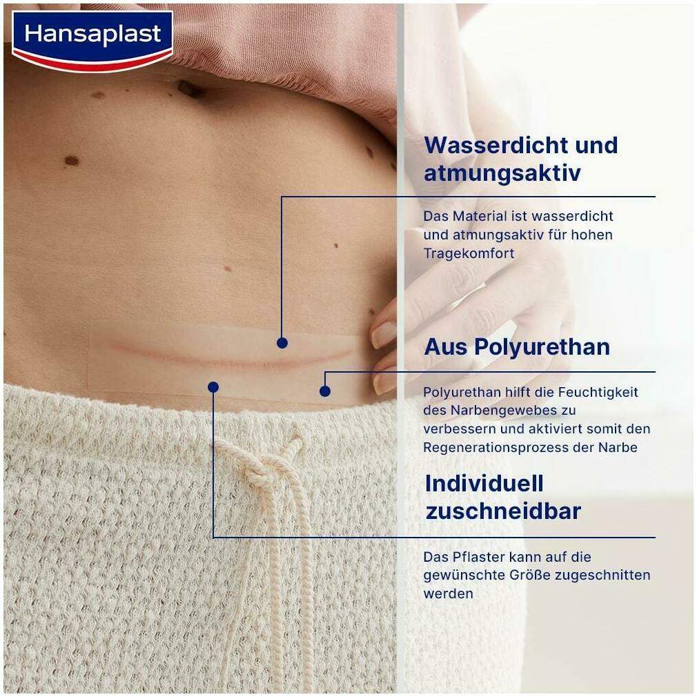Hansaplast Pflaster Narben Reduktion Xl 3 cm X 14,6 cm 21 Stück