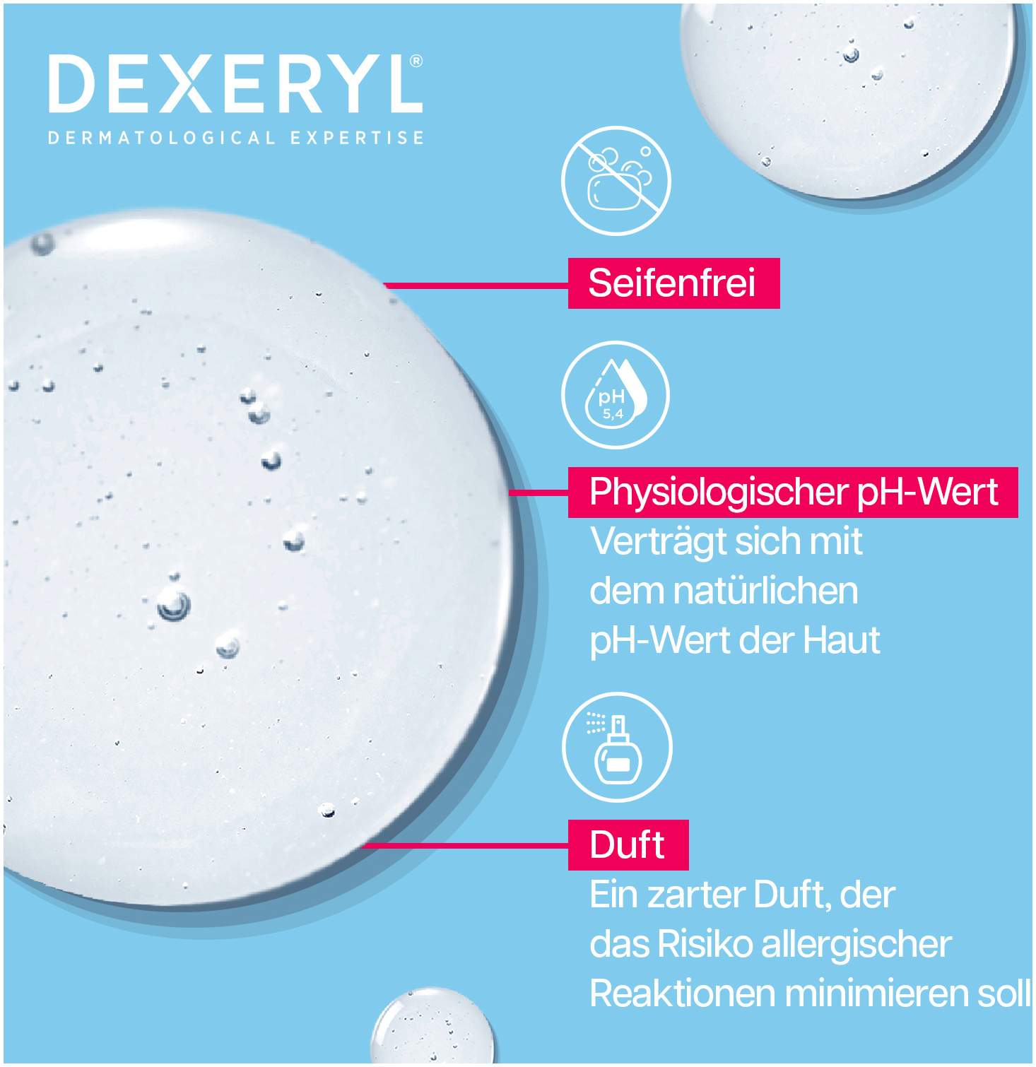 Dexeryl feuchtigkeitspendendes Duschgel 500 ml