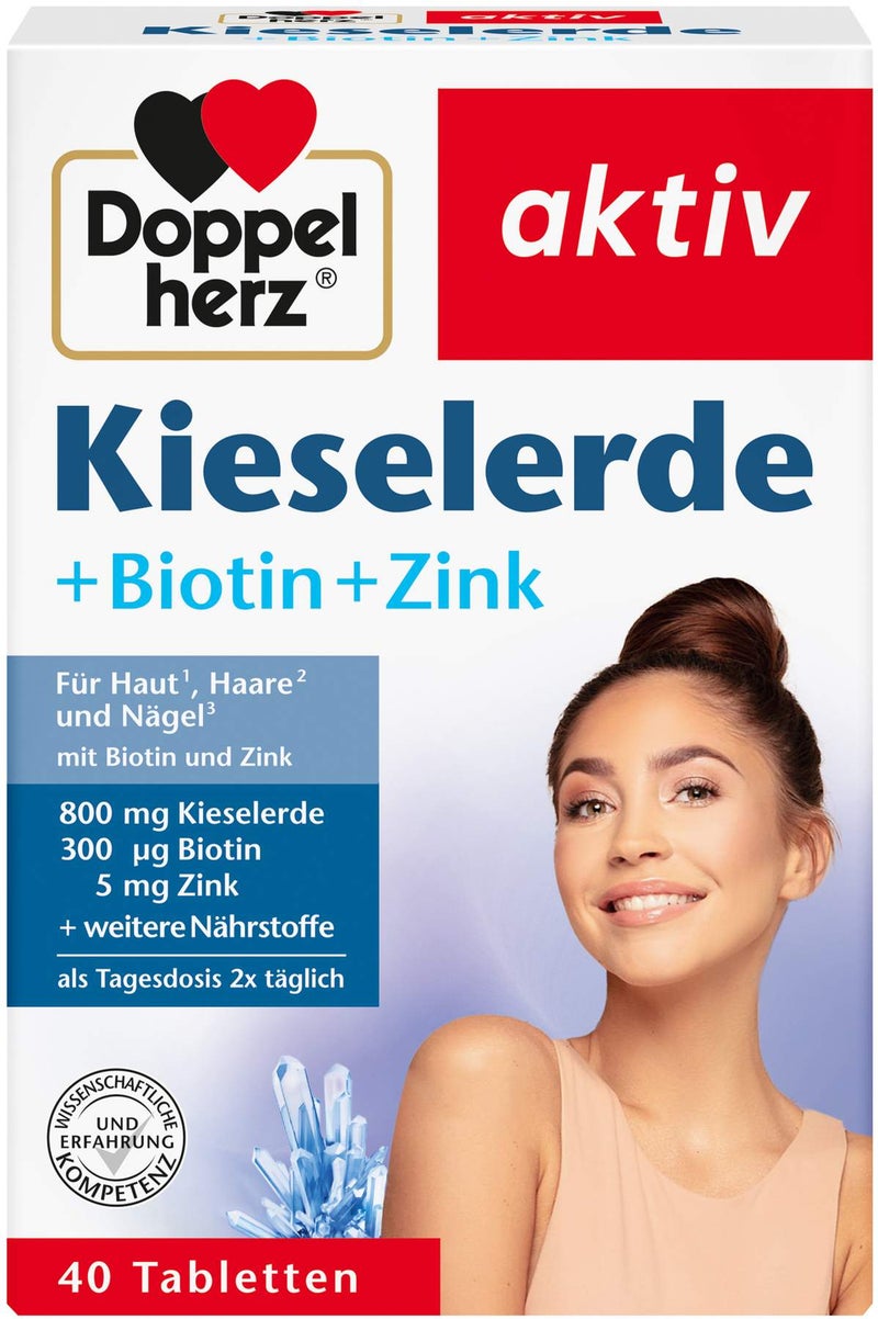 Doppelherz Aktiv Kieselerde + Biotin + Zink 40 Tabletten