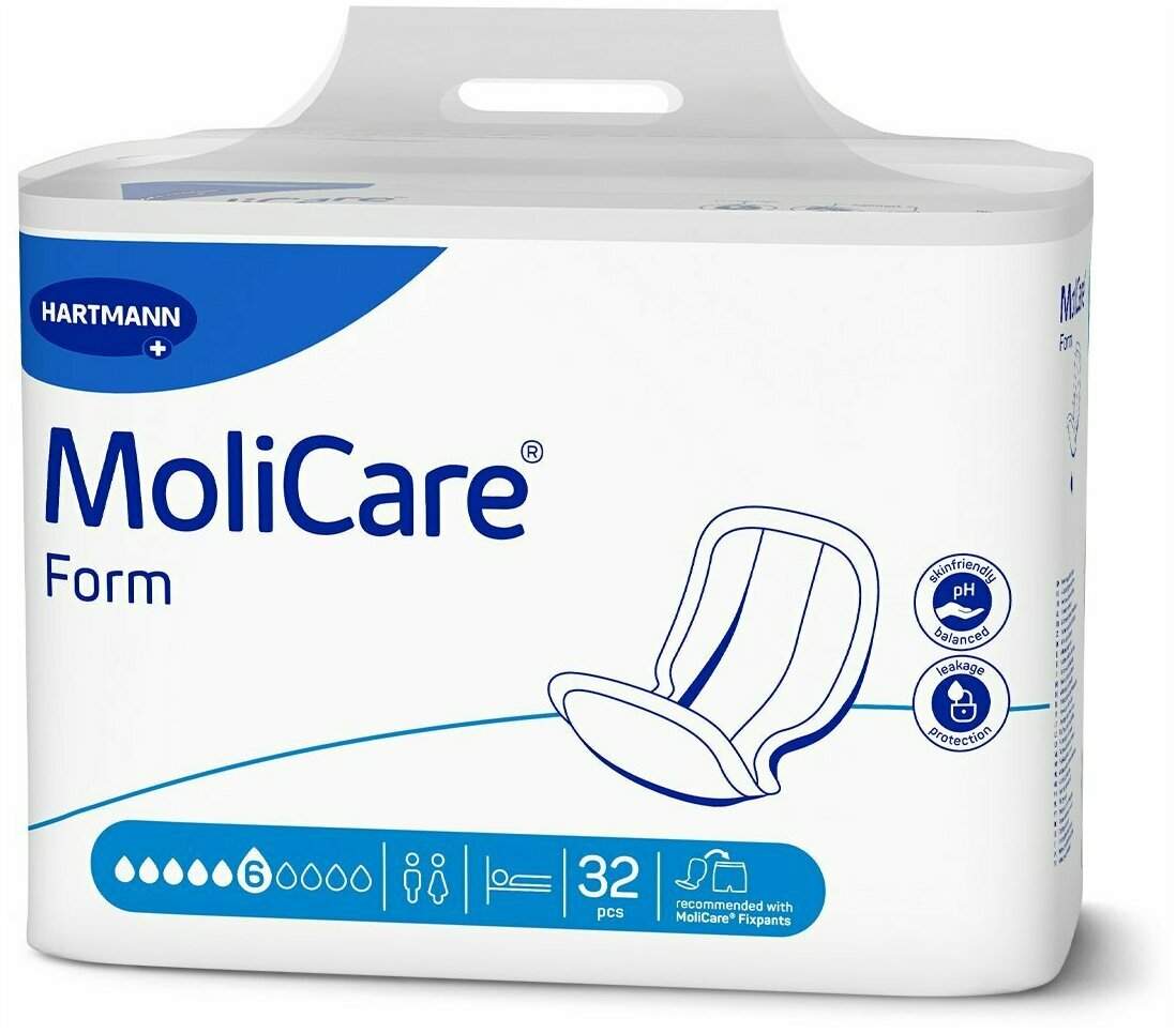 Molicare Form 6 Tropfen 32 Stück