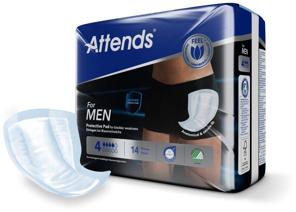 Attends for Men 4 Protective Pad