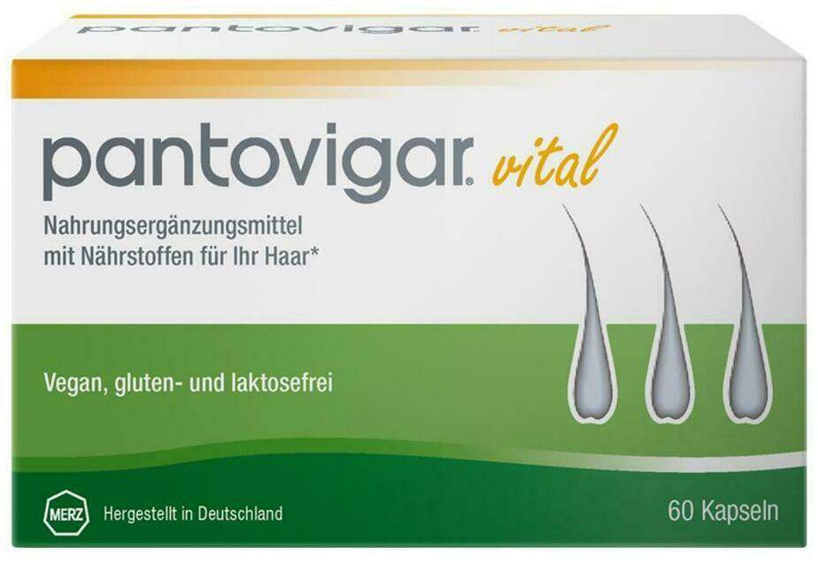 Pantovigar vital Kapseln mit Nährstoffen für die Haare 60 Kapseln