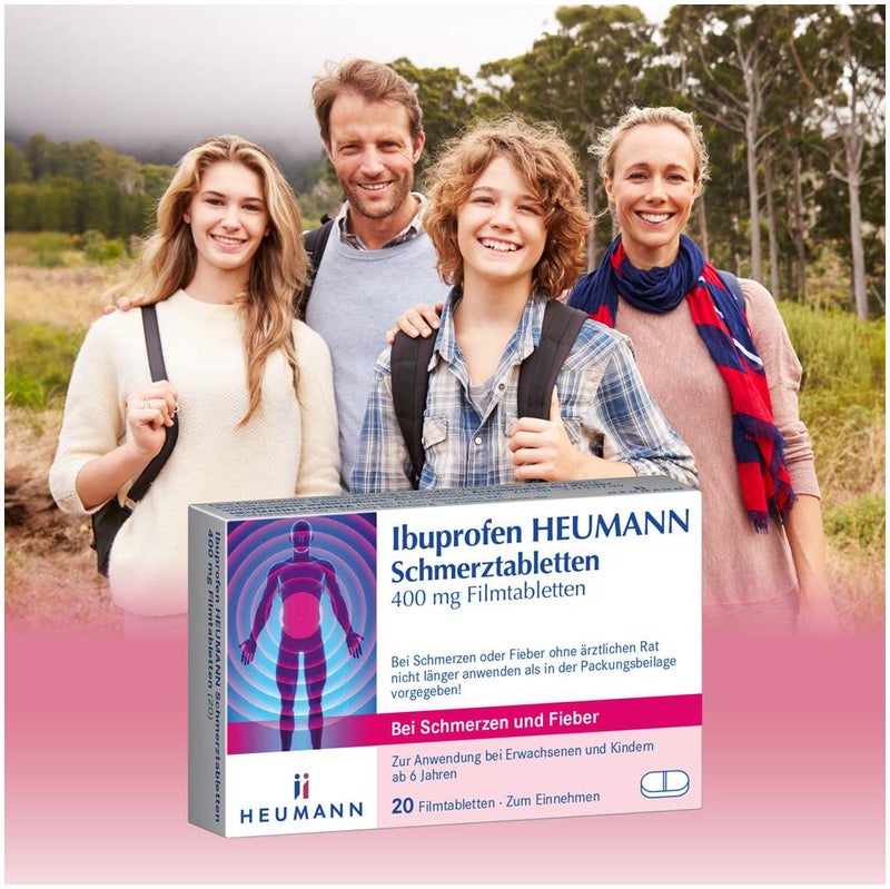 Ibuprofen Heumann Schmerztabletten 400 mg 50 Filmtabletten