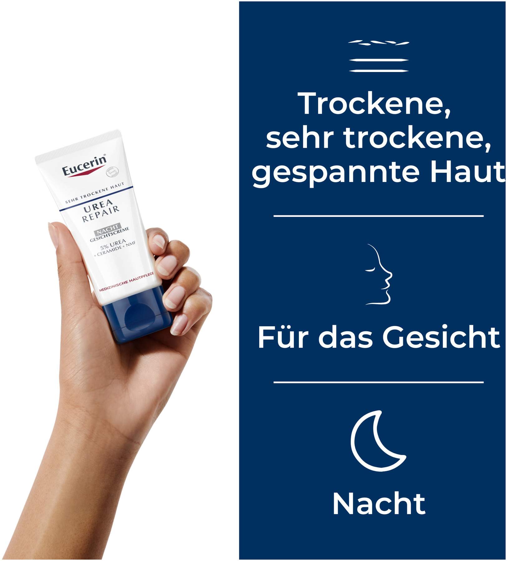 Eucerin UreaRepair Nacht Gesichtscreme 5% 50 ml
