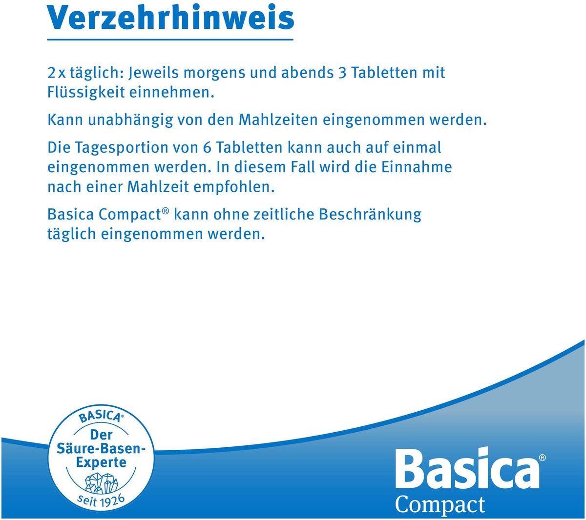 Basica Compact 360 Tabletten