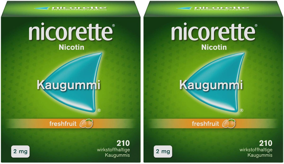 Nicorette 2 mg freshfruit 2 x 210 Kaugummis
