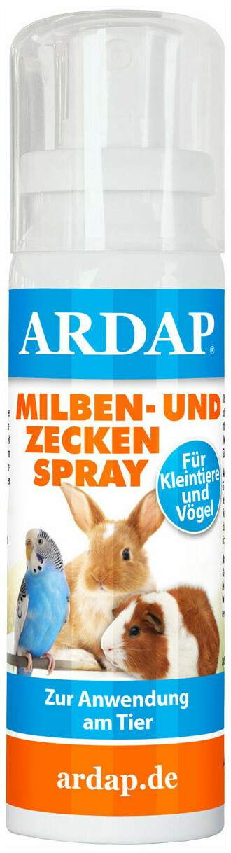 Ardap Milben-Und Zeckenspray Für Kleintiere und Vögel 100 ml