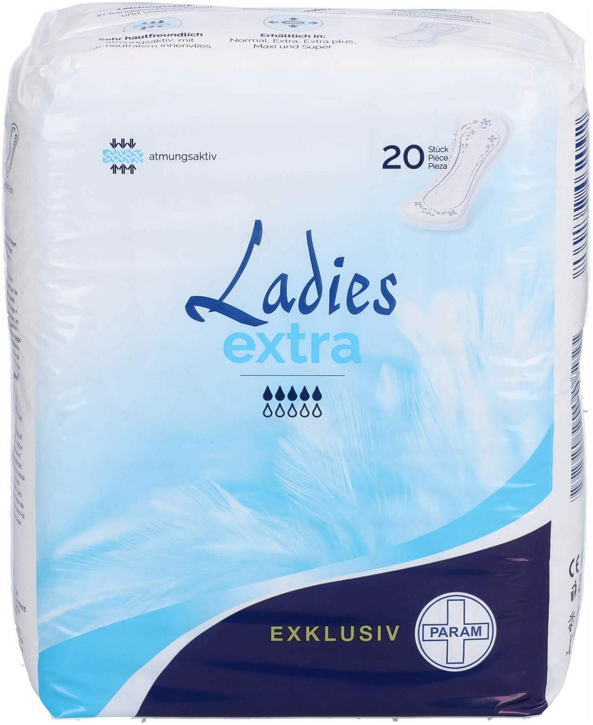 Param Ladies Exklusiv Extra 20 Inkontinenzeinlagen