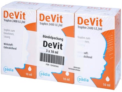 Devit Tropfen 2400 I.E. - ml 3 X 10 ml Tropfen zum Einnehmen