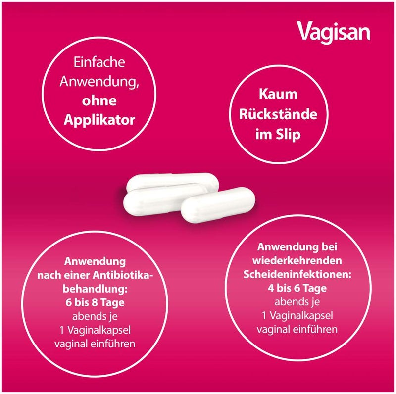Vagisan ProbioFlora Milchsäure-Bakterien 8 Hartkapseln