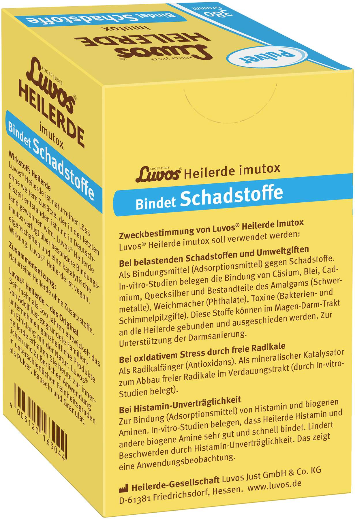 Luvos Heilerde imutox 380 g Pulver