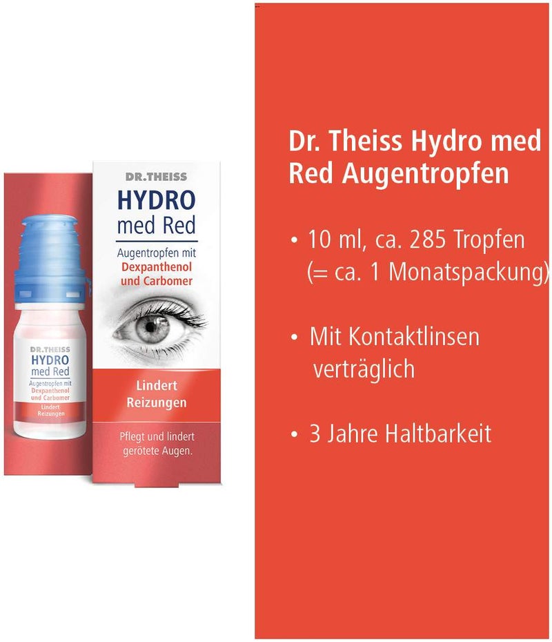 Dr.Theiss Hydro med Red Augentropfen 10 ml