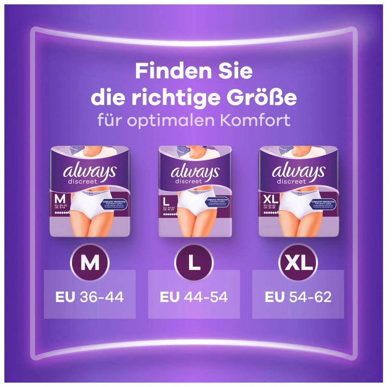 Always Discreet Inkontinenz Pants Plus M 10 Binden
