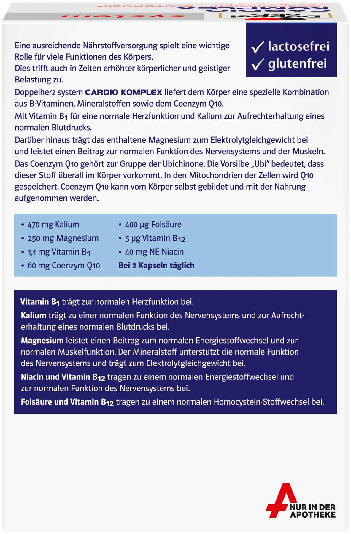 Doppelherz system Cardio Komplex 120 Kapseln