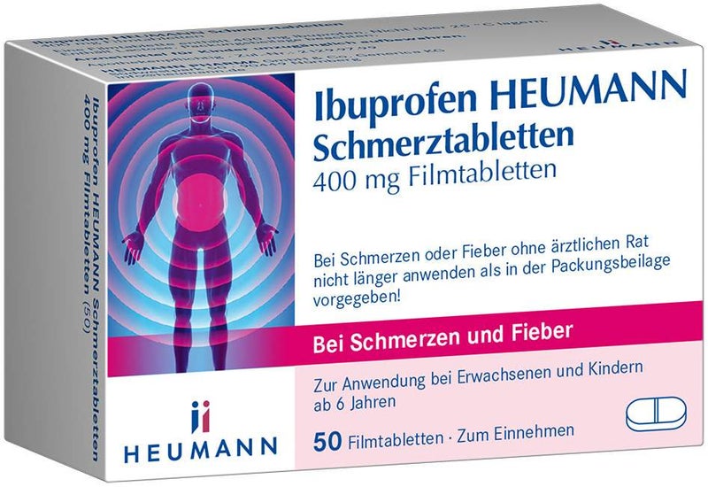 Ibuprofen Heumann Schmerztabletten 400 mg 50 Filmtabletten
